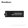 IP40 DIN-Schiene 802.3at 1 SFP PoE Switch Gigabit 8 Port RJ45 Netzwerk Switch